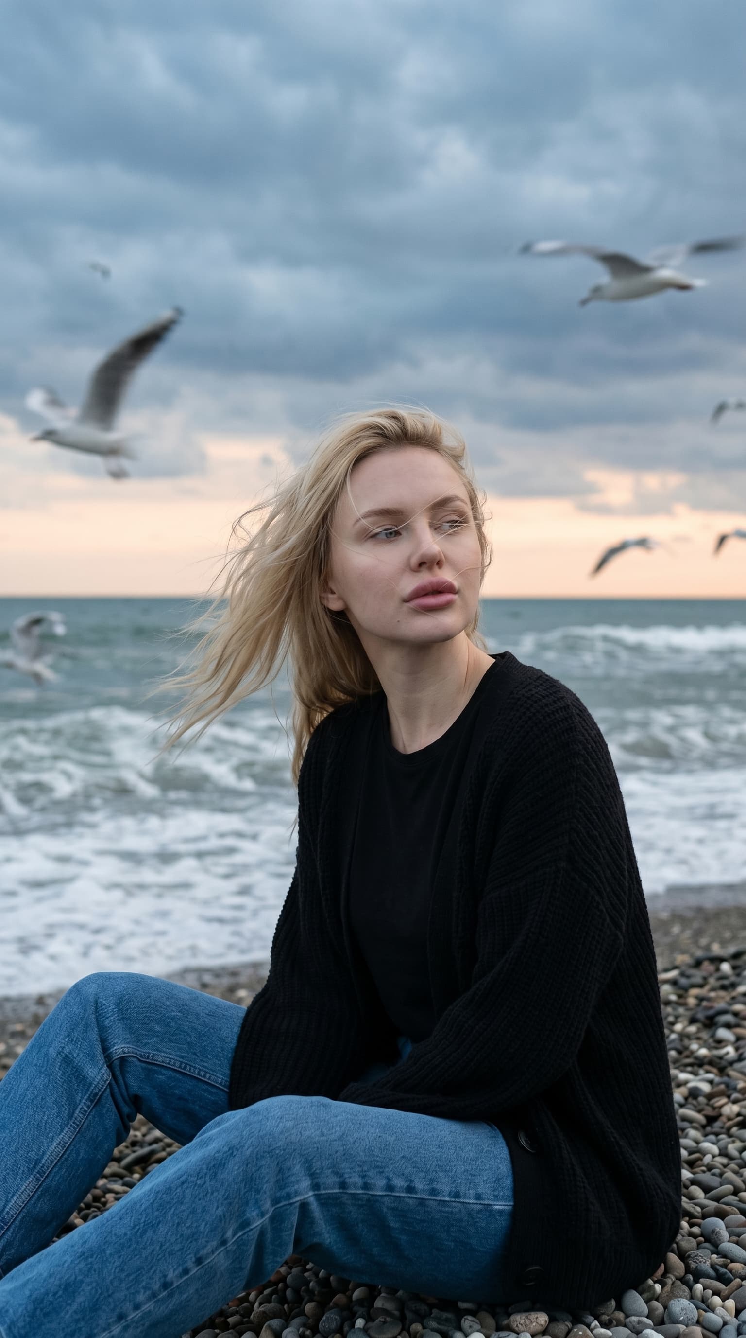 Закат у моря